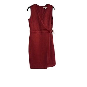 NWT size 6 Emma & Michele Deep Red Wrap Dress
